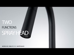 SUS304 Single-Handle Pull-Down Sprayer Kitchen Faucet with Two Function Sprayhead