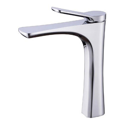 Brass Modern Single Hole Single Handle Basin Mixer in Chrome Matte Black Gold Grey