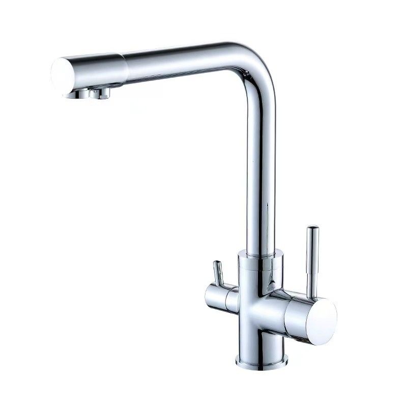 Dual Handle Torneira Da Cozinha Brass Mixer Kitchen Faucet Llave Griferia Para Cocina For Kitchen