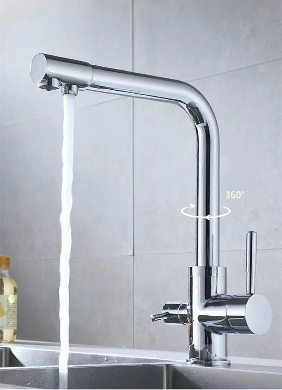 Dual Handle Torneira Da Cozinha Brass Mixer Kitchen Faucet Llave Griferia Para Cocina For Kitchen