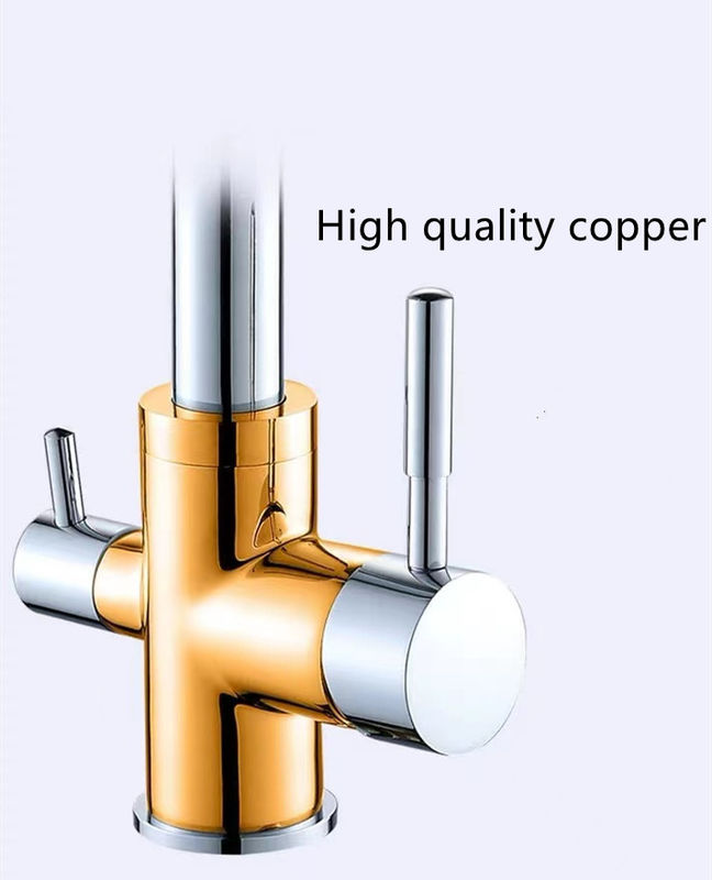 Dual Handle Torneira Da Cozinha Brass Mixer Kitchen Faucet Llave Griferia Para Cocina For Kitchen