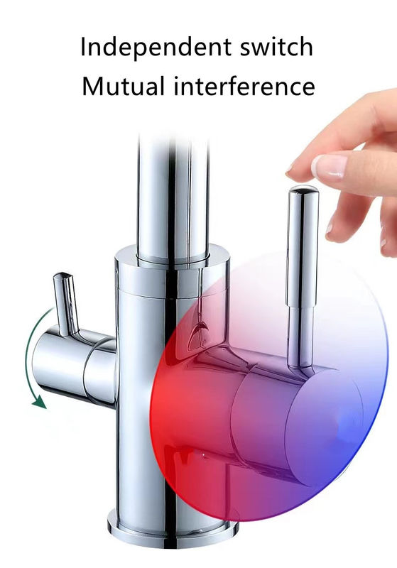 Dual Handle Torneira Da Cozinha Brass Mixer Kitchen Faucet Llave Griferia Para Cocina For Kitchen