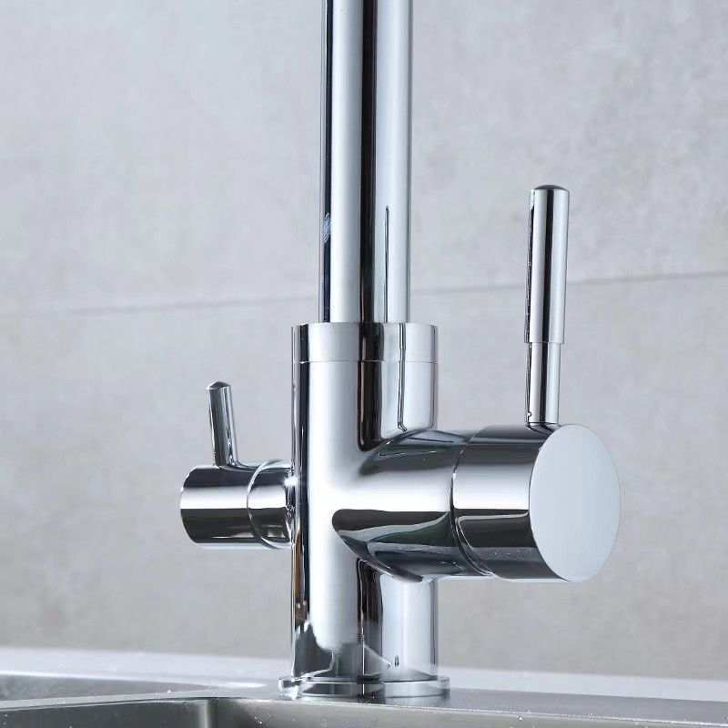 Dual Handle Torneira Da Cozinha Brass Mixer Kitchen Faucet Llave Griferia Para Cocina For Kitchen